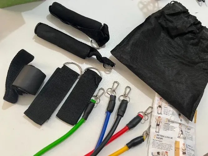 Kit de elásticos 11 peças - Exercícios musculação