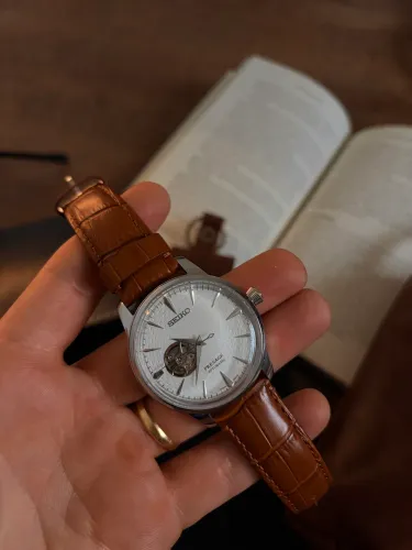 Relógio Automático Seiko Open Heart - Mecânica Original NH38A | 24 rubis