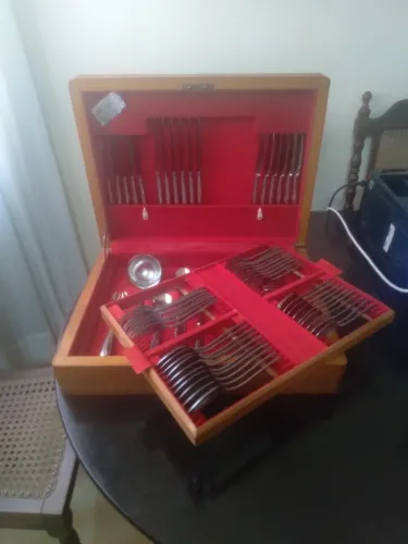 Faqueiro Antigo em Aço Inox Marcol
