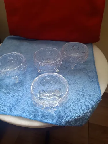 Conjunto de 4 Bowls de Cristal 