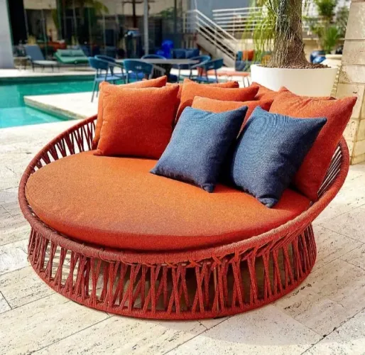 CHAISE LUXO PARA VARANDA COM TECIDO IMPERMEÁVEL
