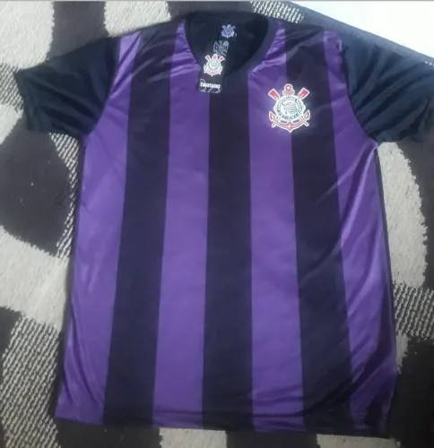 Camisa Corinthians 2009 licenciada Roxa e Preta - Nova tamanho G etiqueta