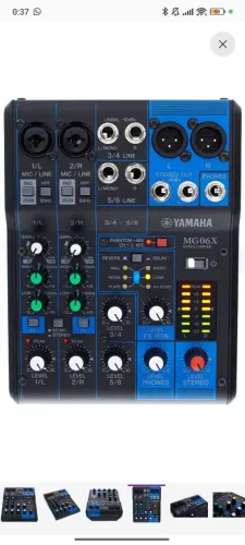 Mesa de som Yamaha mgx 06