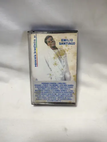 K7 Cassete Emilio Santiago - Aquarela Brasileira 3