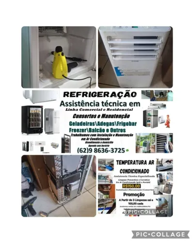 Serviços de Qualidade e garantia: Consertos/Manutenção em Freezer, geladeiras e outros