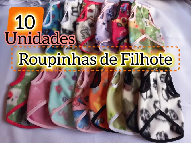 10 Roupinhas Pet de Filhote (RN pinscher 0 até 2 meses)