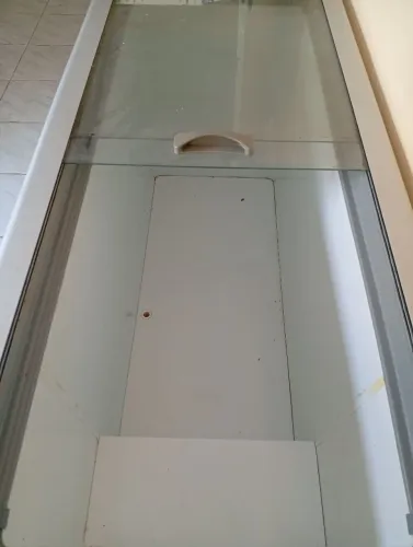 Freezer horizontal porta de vidro, novo 