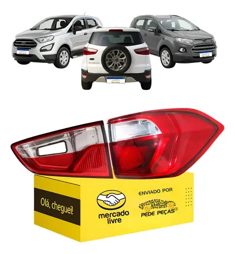 Par Lanterna Ecosport 2013 2014 2015 16 17 18 19 20 2021 L.d Vermelho