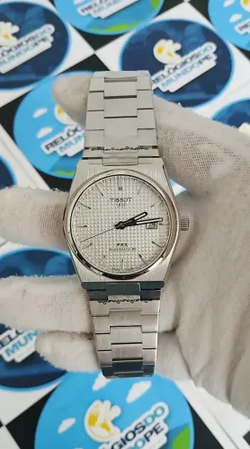 RELÓGIO TISSOT PRX POWERMATIC 80 FUNDO BRANCO