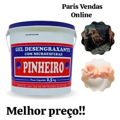 Pasta gel de limpeza para mãos Pinheiro 2,5kg