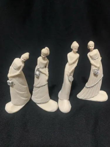 esculturas femininas - decoração sofisticada, em resina , 15 cm de altura