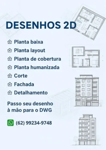 DESENHOS AUTOCAD - CADISTA GOIÂNIA - DESENHO TÉCNICO 2D