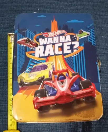 Porta Carrinho Hot Wheels Maleta De Metal Wanna Race