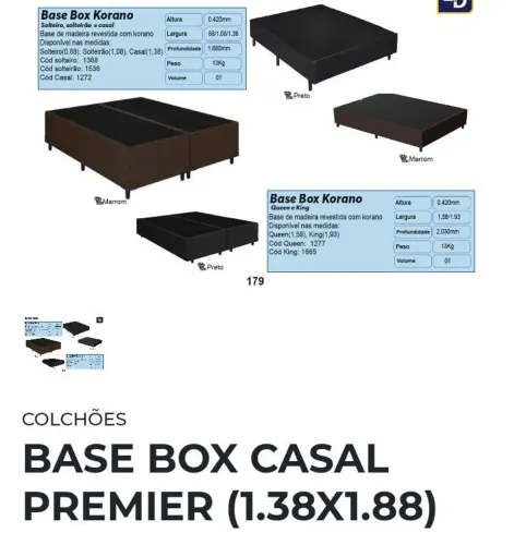 Base box casal 138x188