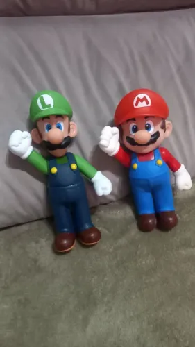 Bonecos Mario e Luigi originais  Nintendo  2006