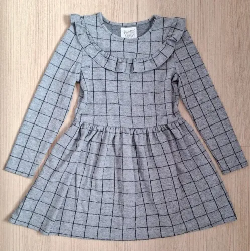 Vestido infantil manga comprida