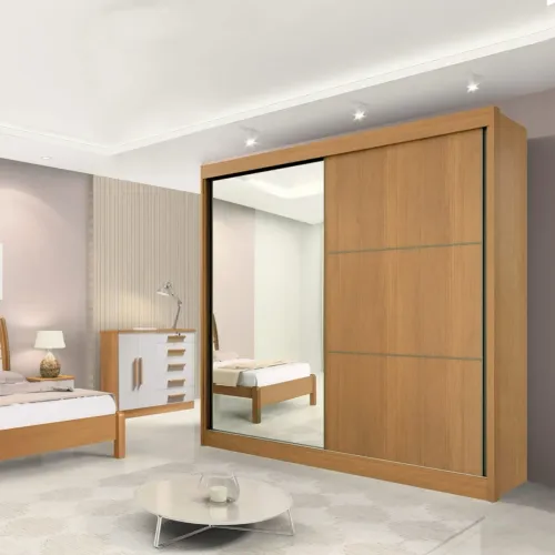 Guarda-Roupa 2 Portas Titanium 2,20 m Cinamono/Off White tt54