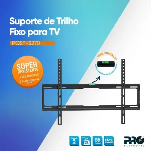 Suporte Tv Proeletronic Fixo Trilho 32-70
