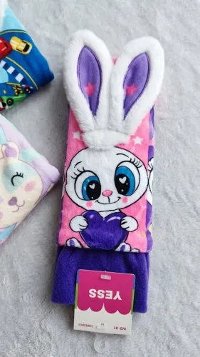 meia maluca infantil 3d divertida coelinho com orelhas 3d 2 pares meia elastic