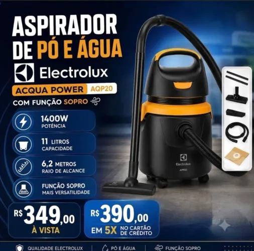 Aspirador pó e água Eletrolux lacrado