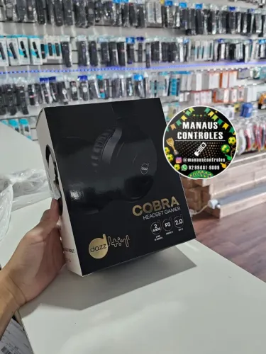 Headset Cobra 3.5mm Cor Preto Cor Da Luz Rgb<br>