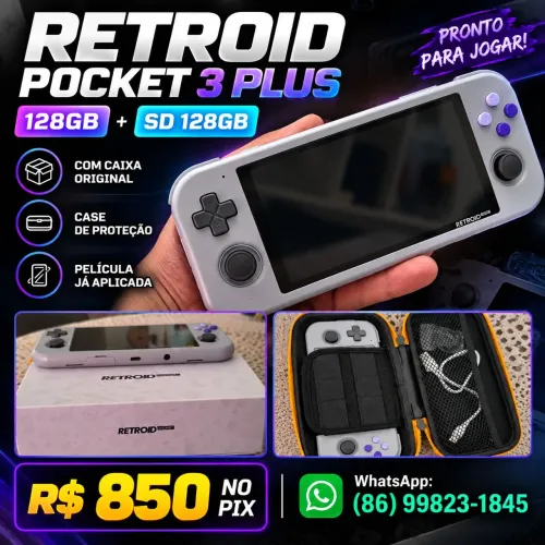 RETROID POCKET 3 PLUS - 128GB + SD 128GB