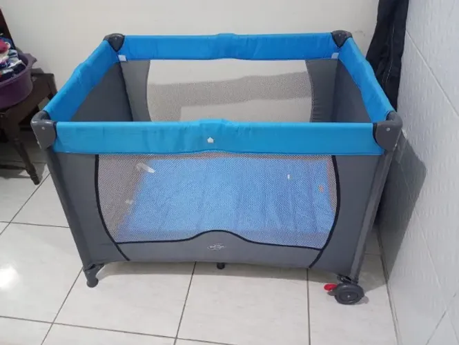 Berço Cercado Portatil Vira Chiqueirinho Compact-Baby Style
