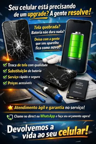 Conserto de celulares ( Retiramos o aparelho em sua residência)