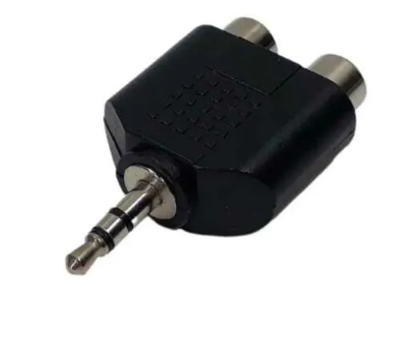 Adaptador P2 Para 2 Rca fêmea