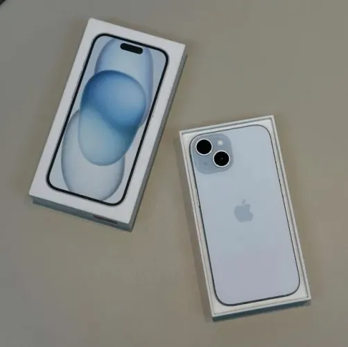 Iphone 15 Plus 128/GB Azul Tela Grande Bateria que Dura o Dia Todo 