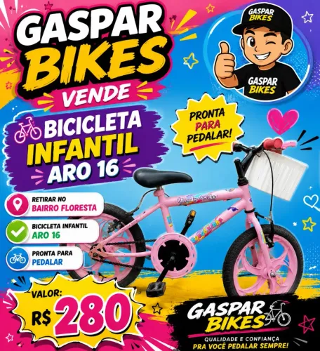 Vendo bicicleta infantil aro 16 pronta pedalar 