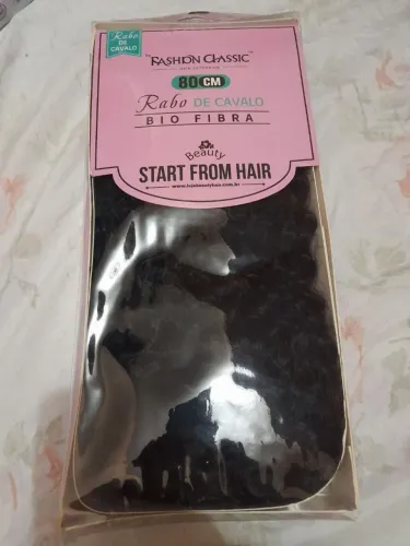 Aplique rabo de cavalo 80cm