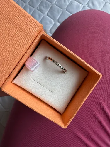 anel pandora corações prata 925 aro 16