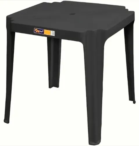 Mesa de Plástico SolPlast - Preto