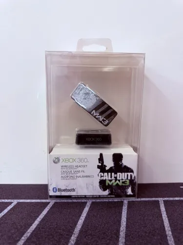 Headset Wireless Bluetooth Call Of Duty Mw3 Xbox 360 Cor Cinza