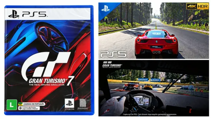 Gran Turismo 7 novo lacrado para PS5
