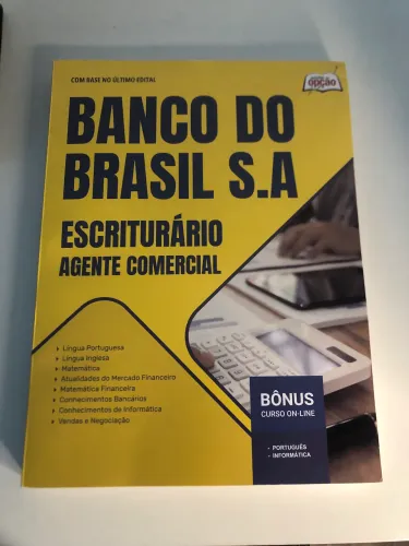Apostila Banco do Brasil 2026 + Caderno de questões