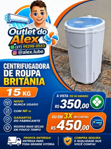 Sentrifugadora de roupas Britânia