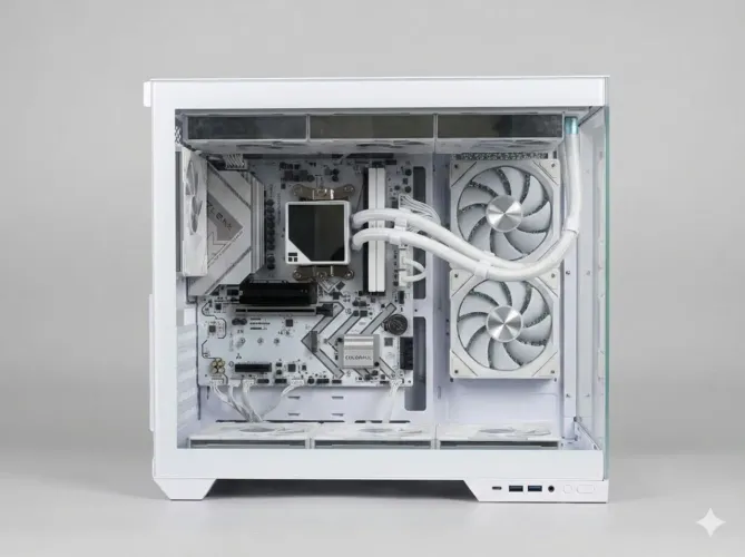 PC Gamer AM5 Full White - Ryzen 5 9600X | 16GB DDR5 | NVMe 2TB (Sem GPU)