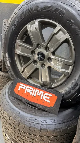 Jogo de Rodas Ford Ranger Aro 17 + Pneus Bridgestone Dueler | Original
