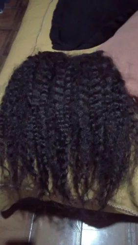 Cabelo humano pra mega Hair na tela pra ponto americano , cabelo cacheado,tela bem fina