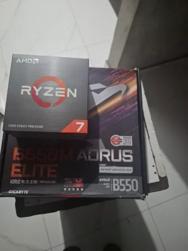 kit ryzen 7 5700x b550m aorus elite 32gb kingston 3200MHz 