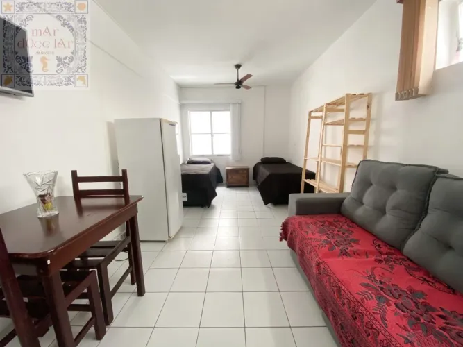 Venda Apartamento Kitnet Santos SP - mAr dOce lAr mobiliado a duas quadras da praia do Gon