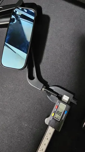 Par Retrovisor Esportivo Moto Alumínio CNC Tomok Preto (Novo)