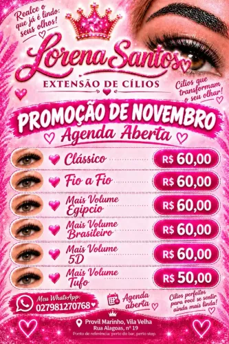 Menina promoção bora agendar seu horário final de ano ta ai