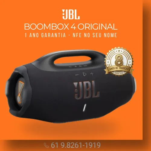 JBL BOOMBOX 4 - NOTA FISCAL (ORIGINAL & LACRADA)