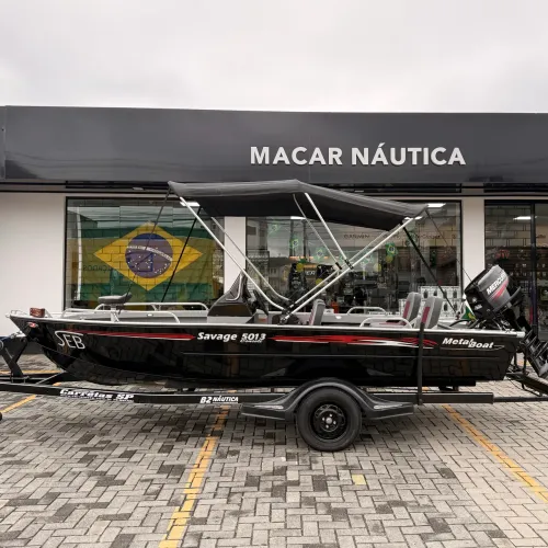 BARCO ALUMÍNIO METAL BOAT 5M MERCURY 50HP ELPTO 2025