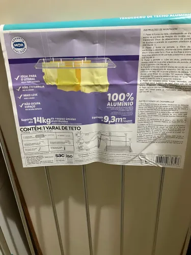 Varal de Teto em Alumínio