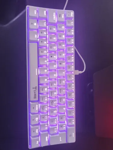 Teclado mecânico switch Brown/ mouse attack shark r1