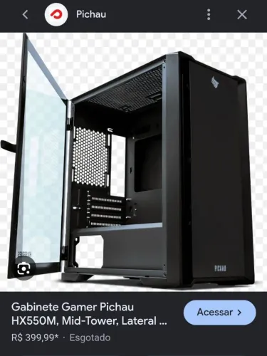 Gabinete Premium HX550 B Pichau